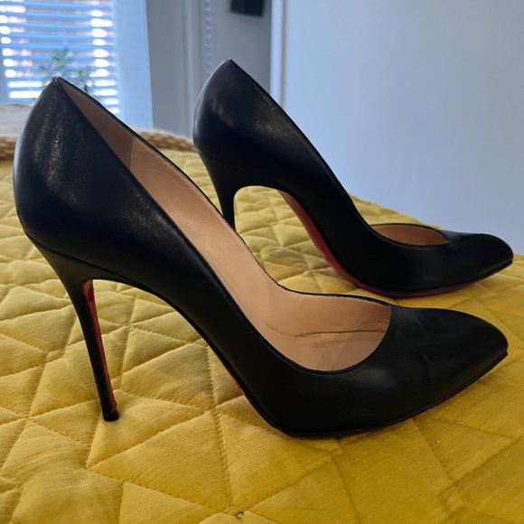 Christian Louboutin Shoes - Christian Louboutin Corneille 100 black leather pump - great condition!